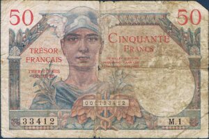 50 francs Trésor Français type 1947