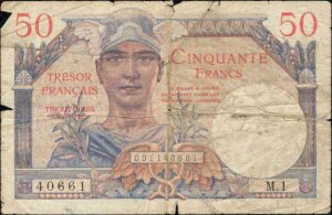 50 francs Trésor Français type 1947