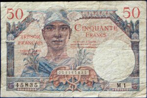 50 francs Trésor Français type 1947