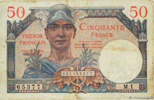 50 francs Trésor Français type 1947