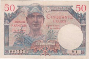 50 francs Trésor Français type 1947