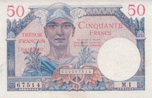 50 francs Trésor Français type 1947