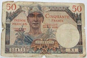 50 francs Trésor Français type 1947