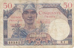 50 francs Trésor Français type 1947