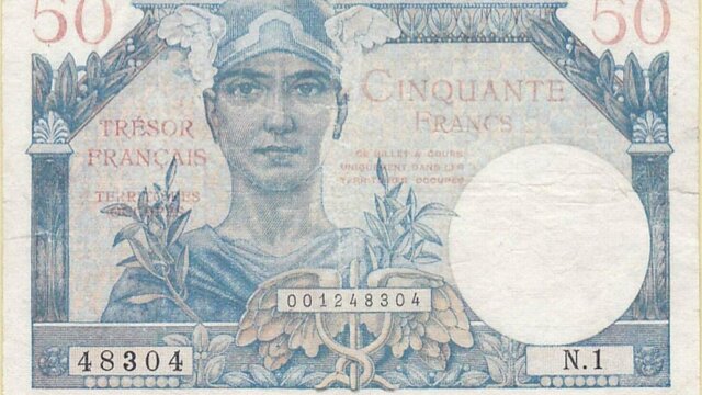 50 francs Trésor Français type 1947