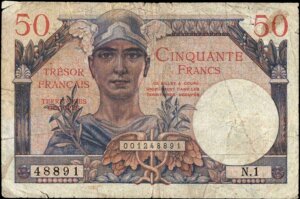 50 francs Trésor Français type 1947