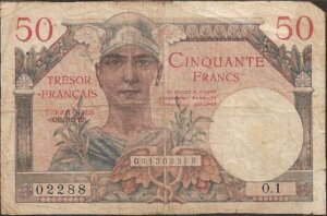 50 francs Trésor Français type 1947