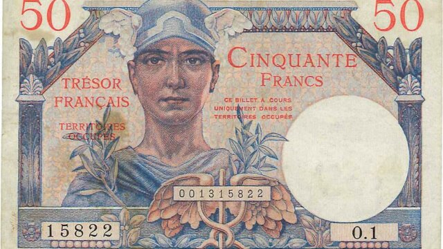 50 francs Trésor Français type 1947