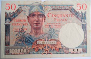 50 francs Trésor Français type 1947