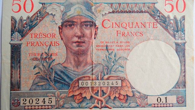 50 francs Trésor Français type 1947