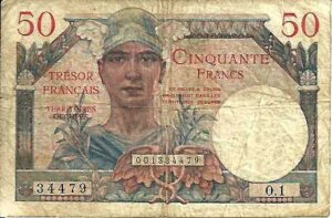 50 francs Trésor Français type 1947