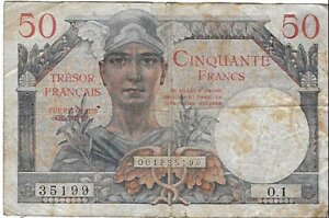 50 francs Trésor Français type 1947