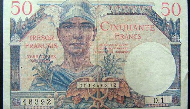 50 francs Trésor Français type 1947