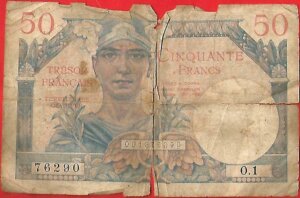 50 francs Trésor Français type 1947