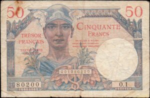 50 francs Trésor Français type 1947