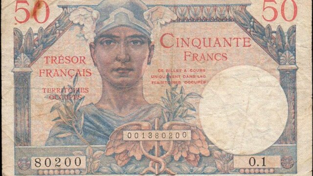 50 francs Trésor Français type 1947