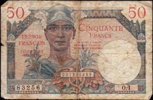 50 francs Trésor Français type 1947