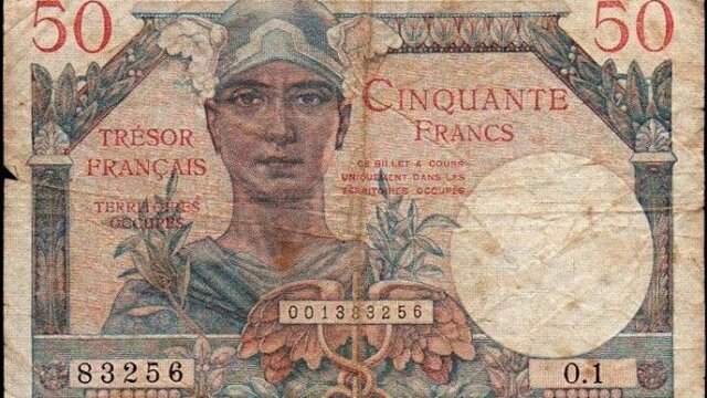 50 francs Trésor Français type 1947