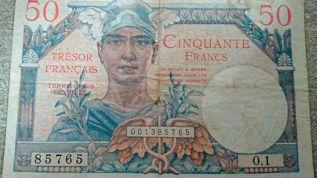 50 francs Trésor Français type 1947