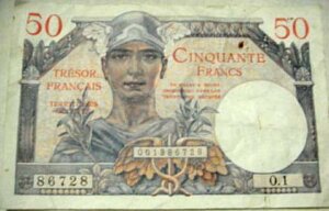 50 francs Trésor Français type 1947