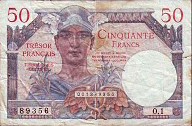 50 francs Trésor Français type 1947