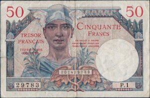 50 francs Trésor Français type 1947