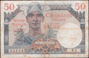 50 francs Trésor Français type 1947