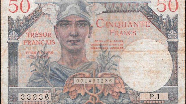 50 francs Trésor Français type 1947