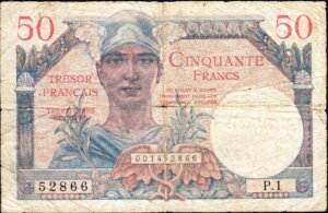 50 francs Trésor Français type 1947