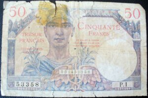 50 francs Trésor Français type 1947