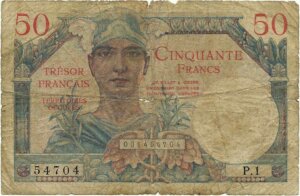 50 francs Trésor Français type 1947