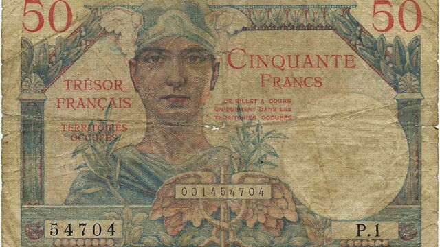 50 francs Trésor Français type 1947