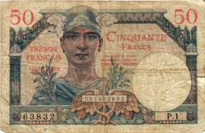 50 francs Trésor Français type 1947