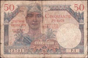 50 francs Trésor Français type 1947