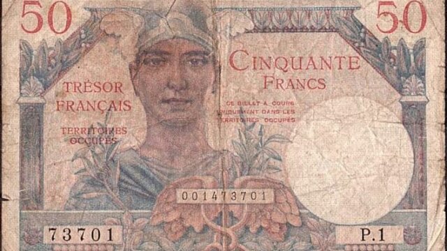 50 francs Trésor Français type 1947