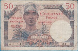 50 francs Trésor Français type 1947