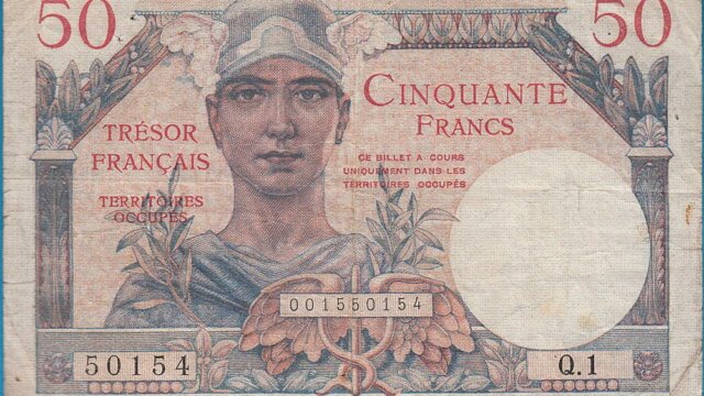 50 francs Trésor Français type 1947