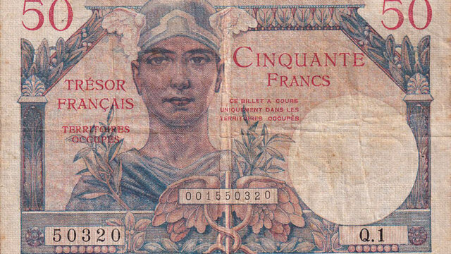 50 francs Trésor Français type 1947