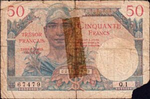 50 francs Trésor Français type 1947