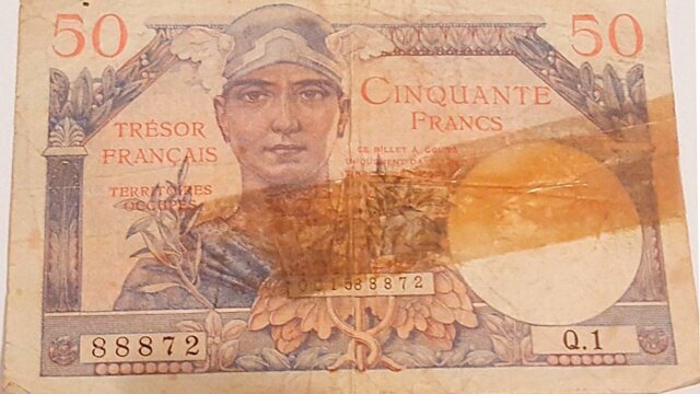 50 francs Trésor Français type 1947