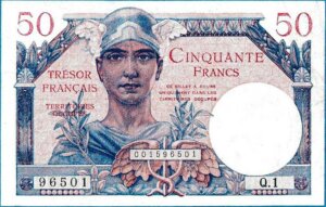 50 francs Trésor Français type 1947