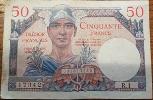 50 francs Trésor Français type 1947