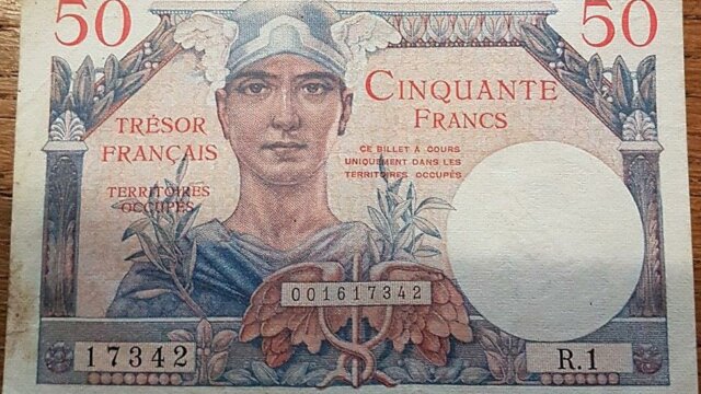 50 francs Trésor Français type 1947