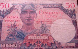 50 francs Trésor Français type 1947