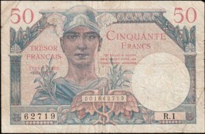 50 francs Trésor Français type 1947