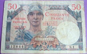 50 francs Trésor Français type 1947