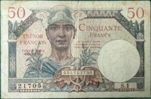 50 francs Trésor Français type 1947