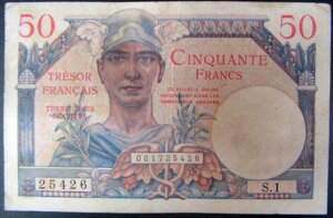 50 francs Trésor Français type 1947