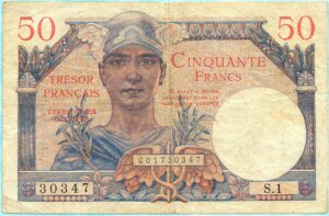 50 francs Trésor Français type 1947