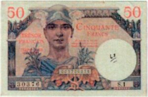 50 francs Trésor Français type 1947